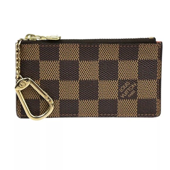 AUTHENTICITY GUARANTEED LOUIS VUITTON Pochette Cles Coin Key case Damier